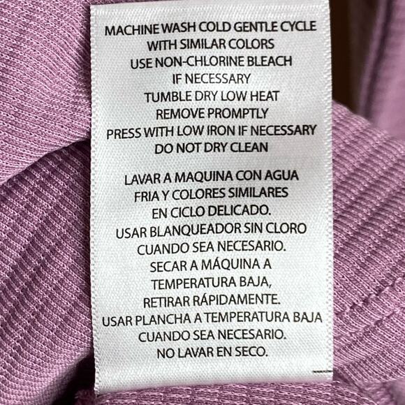 Segments Long Sleeve Ribbed T-Shirt In Purple Women's Size Large - Picture 7 of 8
